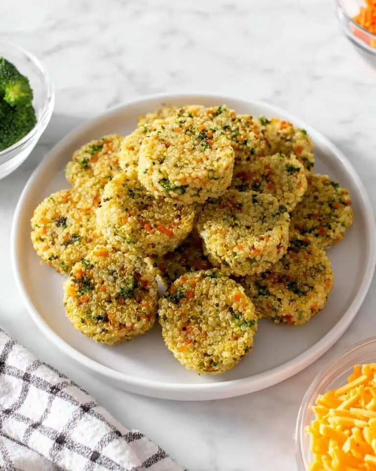 Cheesy Broccoli Quinoa Bites Recipe