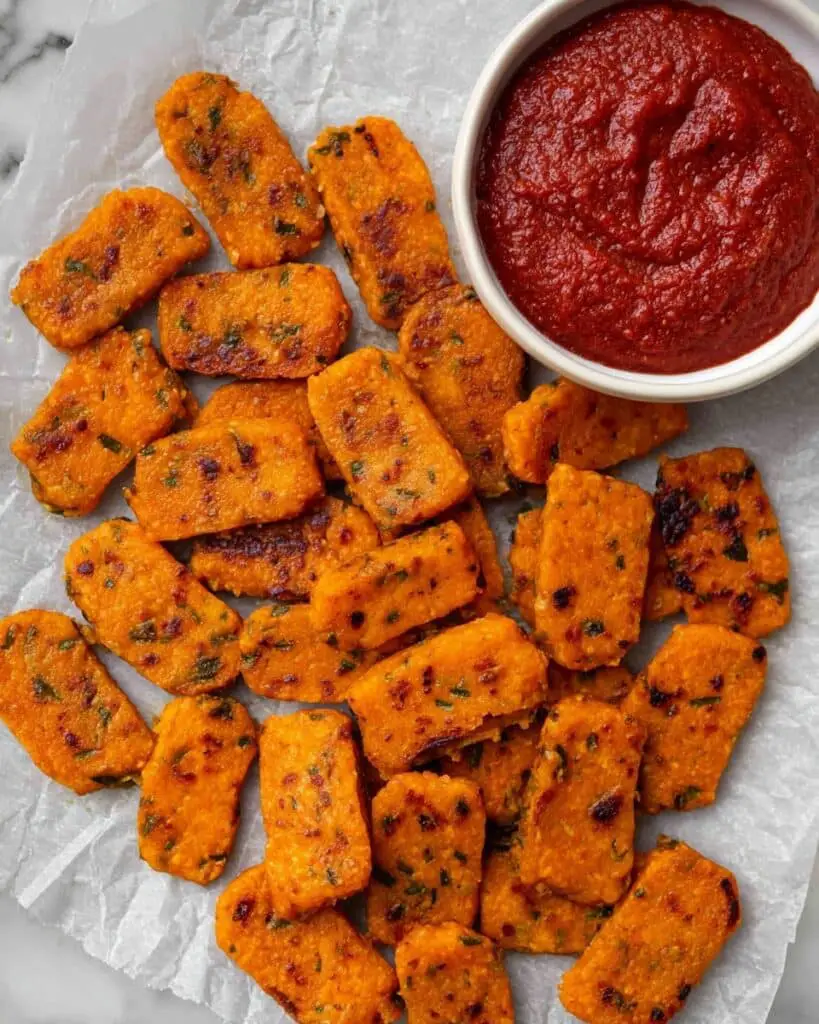 Baked Sweet Potato Zucchini Tots Recipe