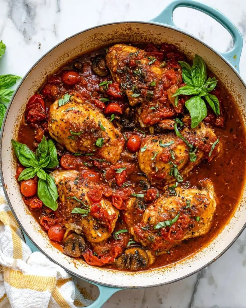 Tuscan Garlic Skillet Chicken Recipe