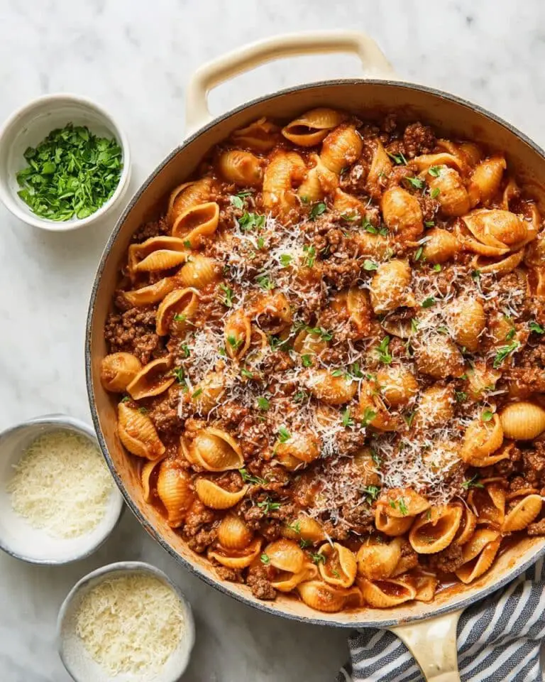 Chili Garlic Beef and Shells Recipe