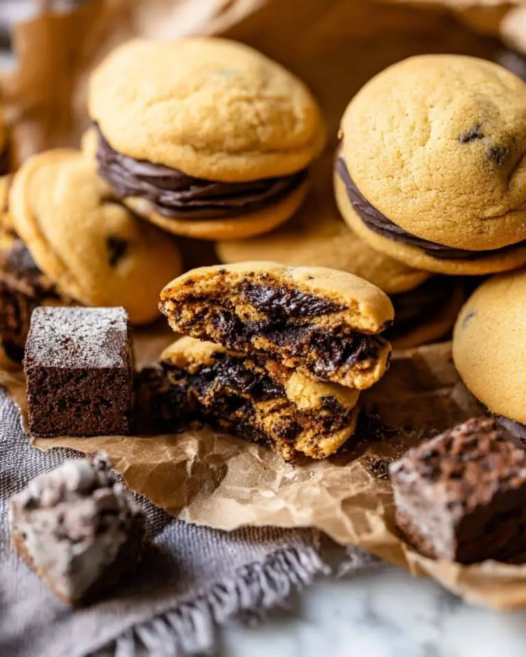 Brownie Stuffed Chocolate Chip Cookies Recipe
