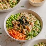 20-Minute Ginger & Garlic Shrimp Bowls with Spicy Mayo Recipe