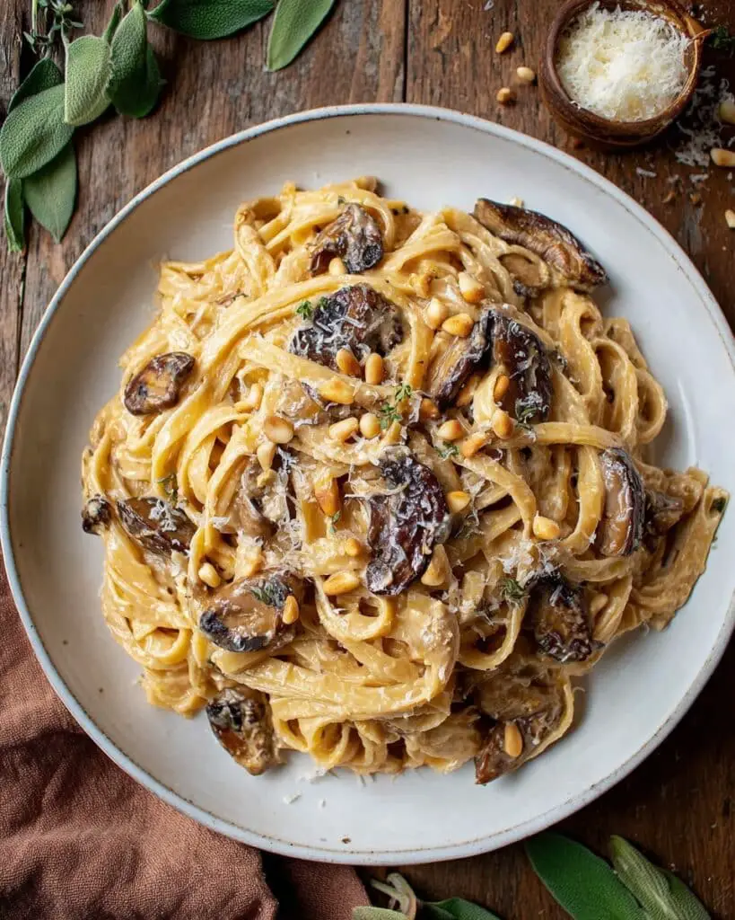 Caramelized Leek and Mushroom Gruyère Pasta Recipe