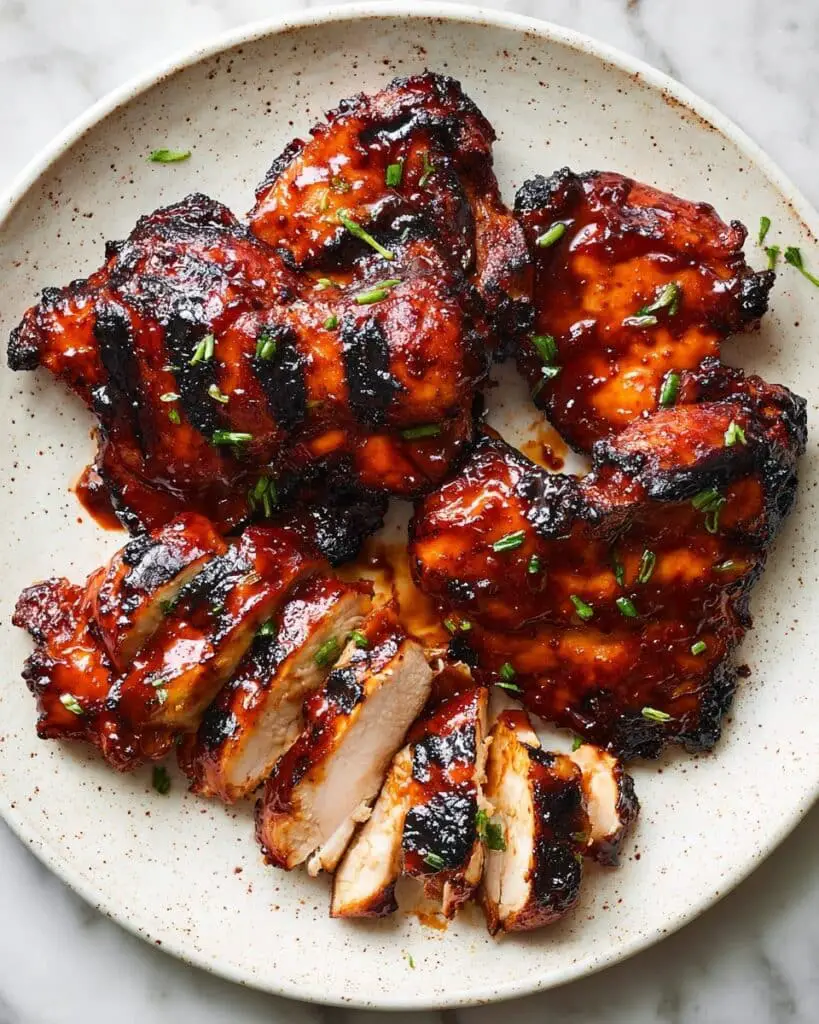 Caramelized BBQ Chicken Thighs in the Oven Recipe