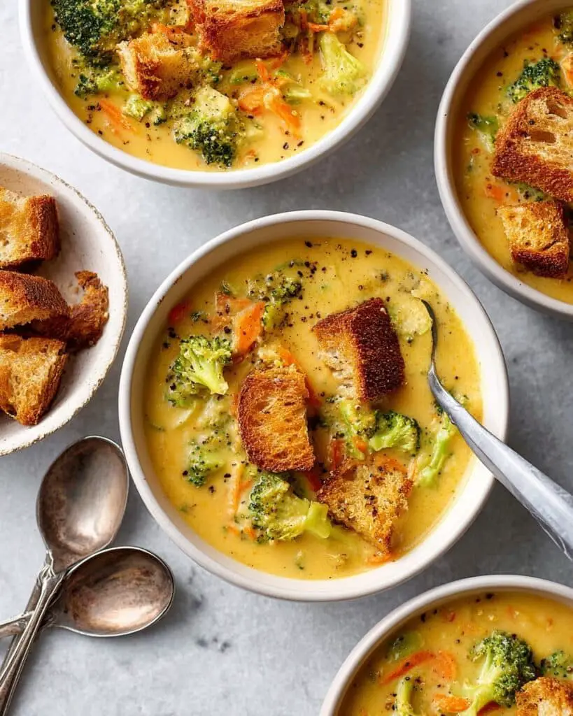 Creamy Broccoli Cheddar Soup Recipe