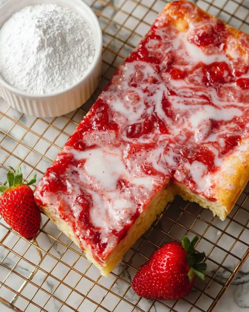 Sweet Raspberry Jam Focaccia with Icing Recipe