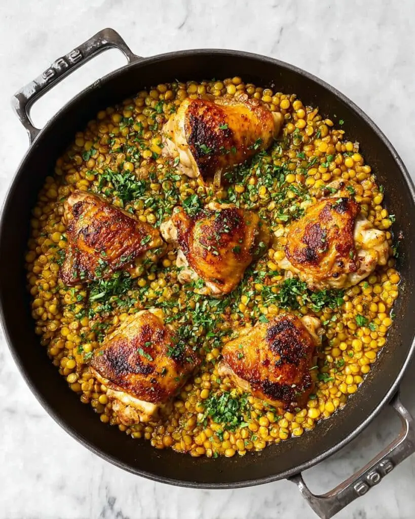 One-Pan Chicken and Couscous with Carrots and Spices Recipe
