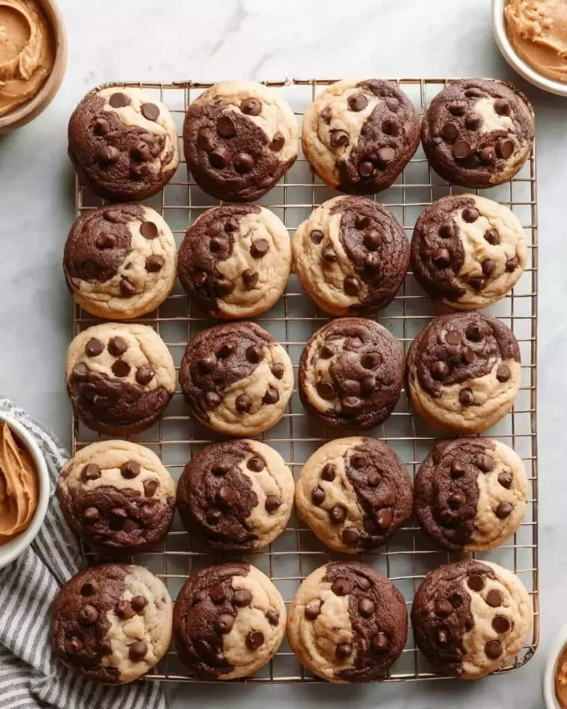 Soft-Baked Peanut Butter Chocolate Swirl Cookies Recipe