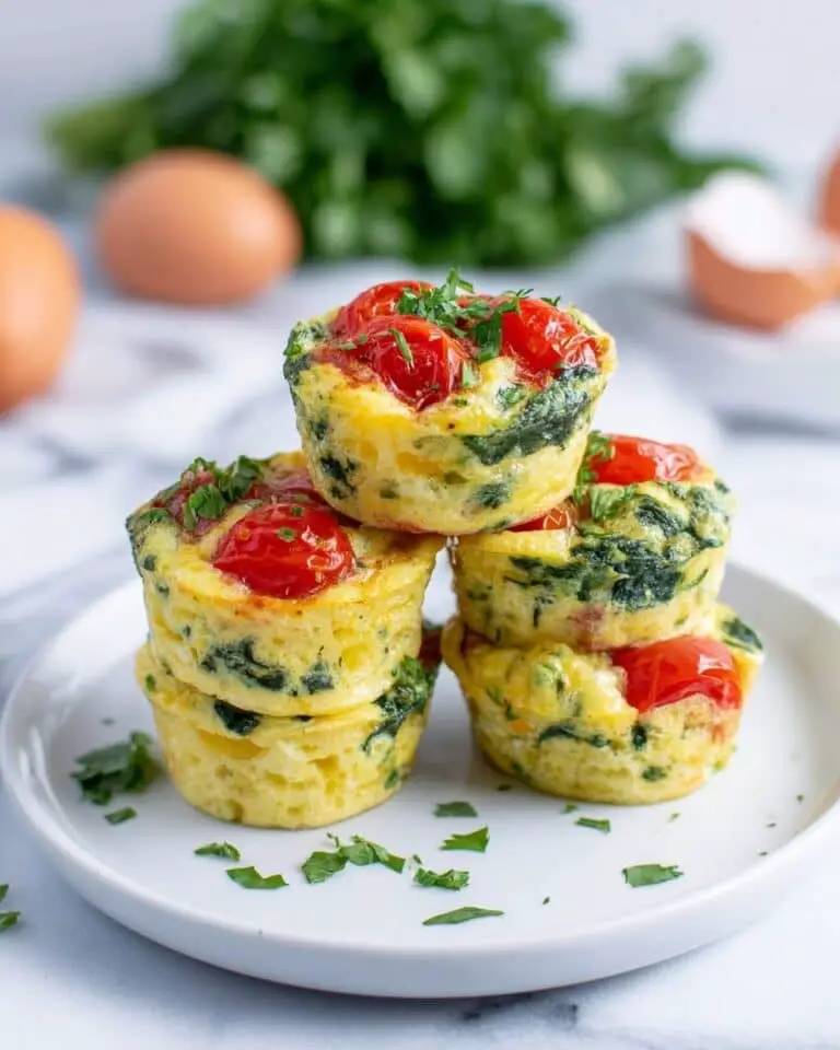 Spinach Tomato Egg Muffins Recipe
