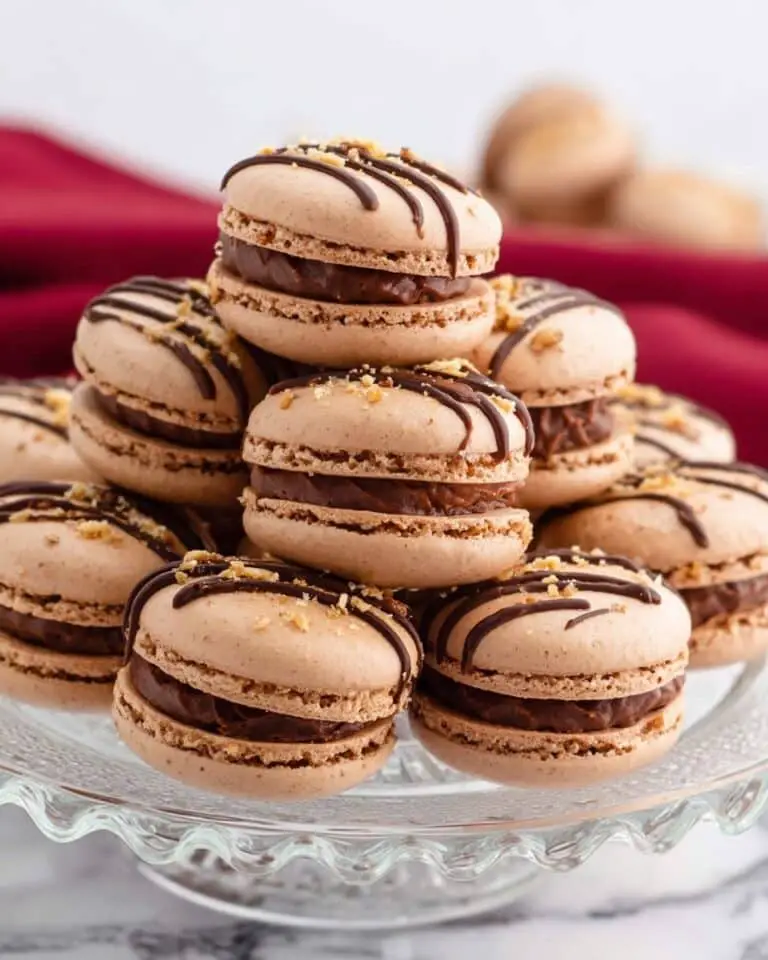 Chocolate Macarons with Nutella Filling Recipe