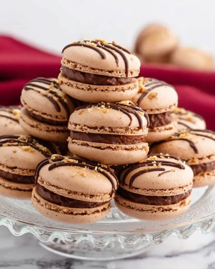Chocolate Macarons with Nutella Filling Recipe