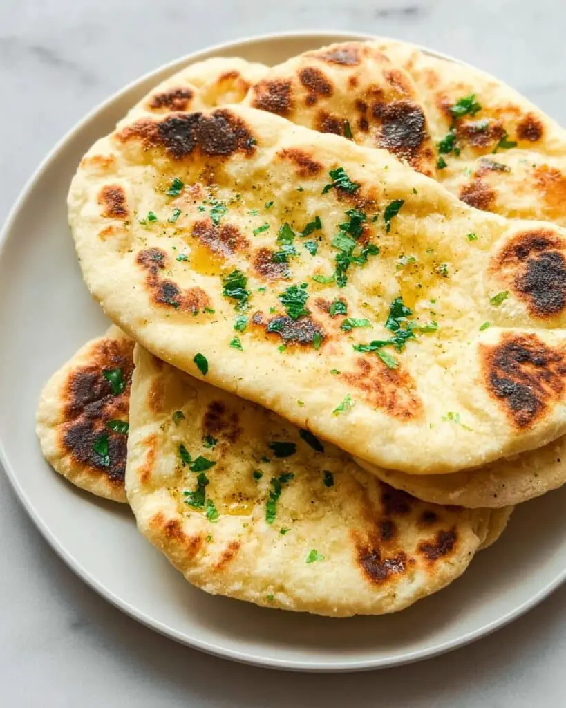 2 Ingredient Dough Naan Bread- No Yeast! Recipe