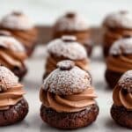 Chocolate Cream Puffs with Chocolate Whipped Cream Filling Recipe