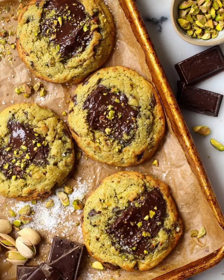 Salted Pistachio Chocolate Chunk Cookies Recipe
