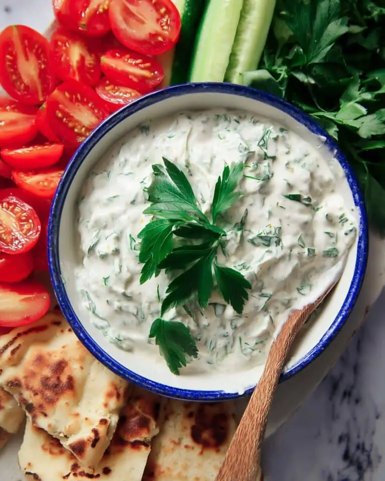 Creamy Tahini Lime Sauce with Parsley Recipe