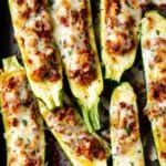 Easy Ground Beef Zucchini Boats Recipe