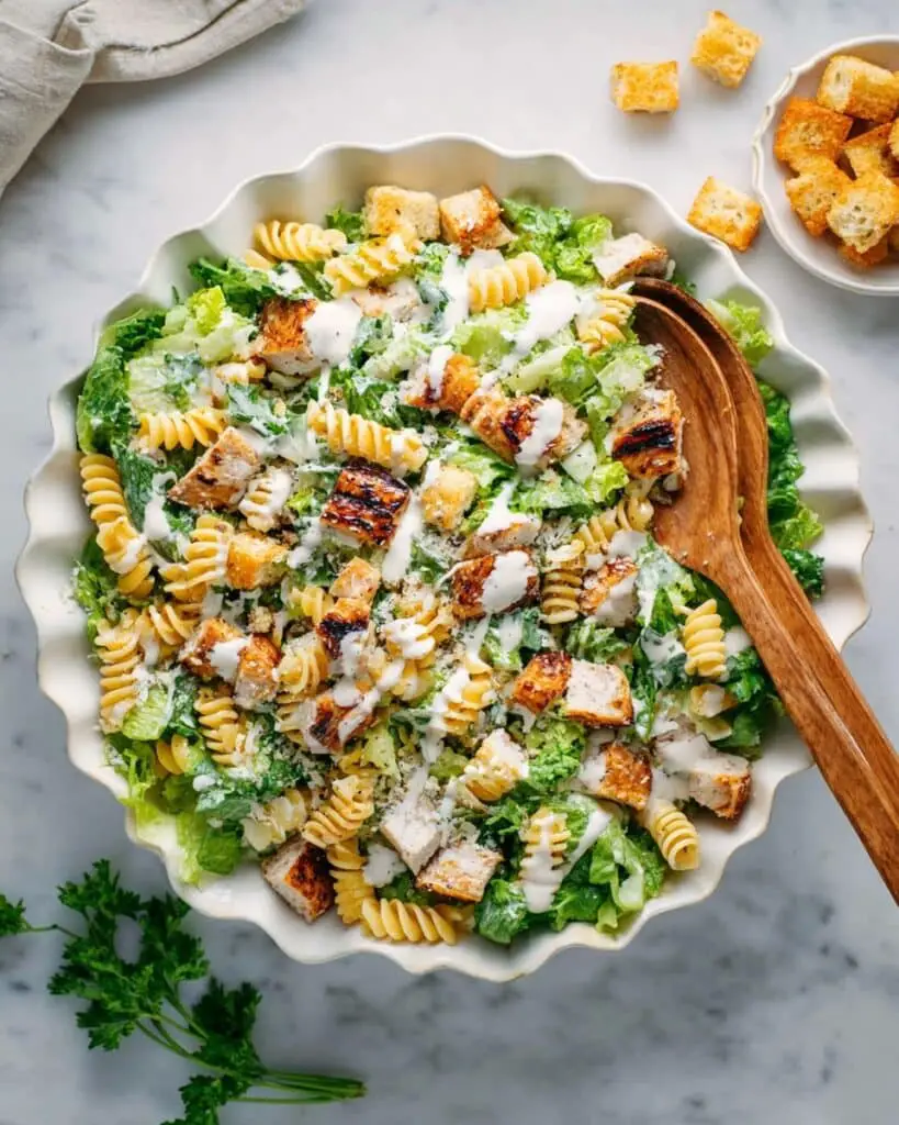 Chicken Caesar Pasta Salad Recipe