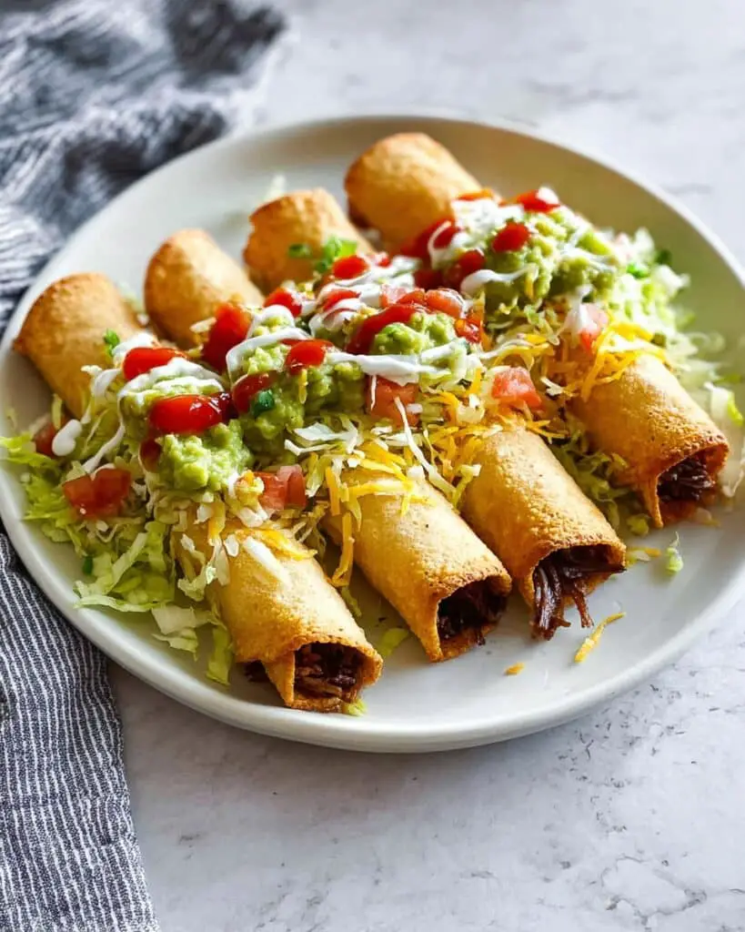 Homemade Beef Taquitos with Crispy Shells Recipe