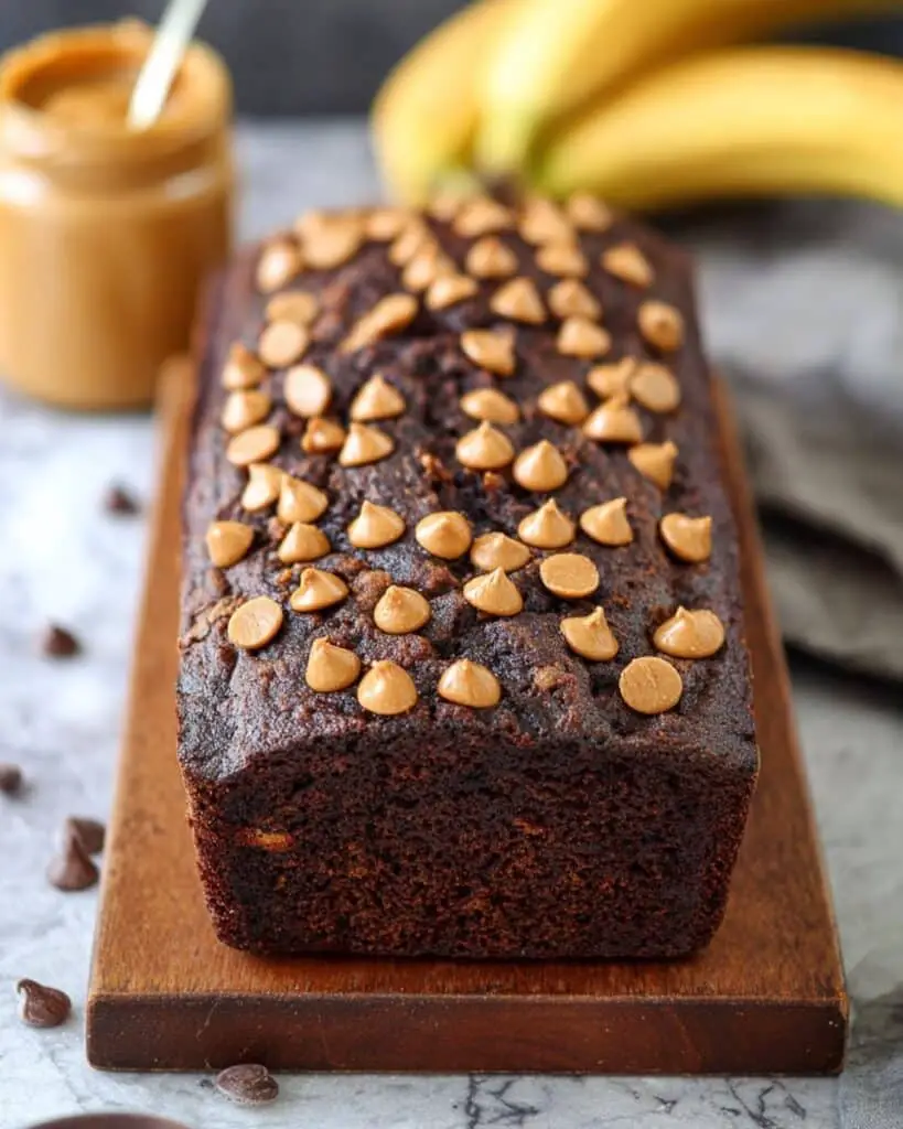 Chocolate Peanut Butter Banana Bread Recipe