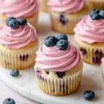 Blueberry Cupcakes with Blueberry Buttercream Recipe