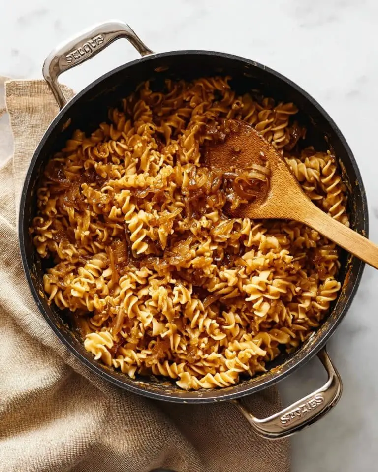 One Pot French Onion Pasta Recipe