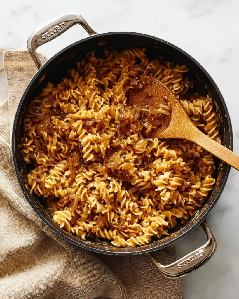 One Pot French Onion Pasta Recipe