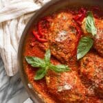 Roasted Red Pepper Chicken with Creamy Basil Sauce Recipe