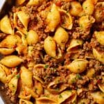 Easy Creamy Beef and Shells Recipe