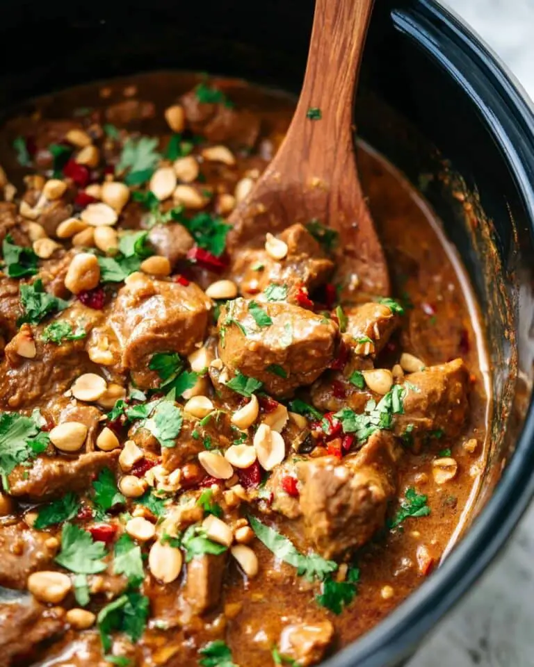 Slow Cooker Thai Peanut Chicken Recipe