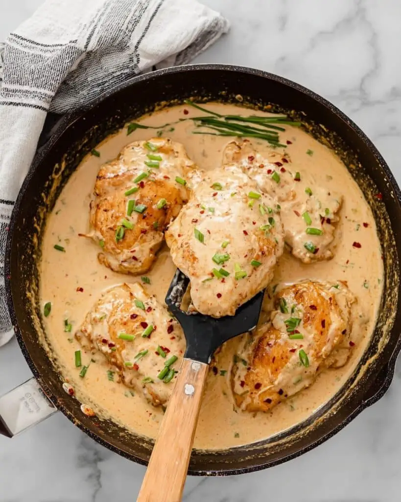 Cream Cheese Cajun Chicken Skillet Recipe