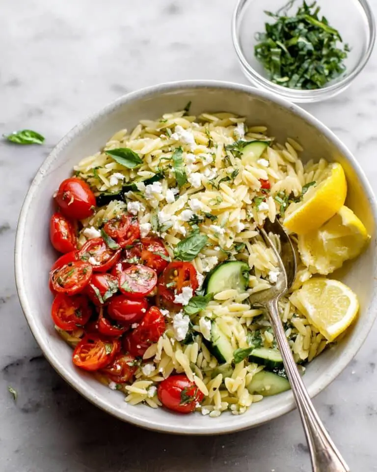Lemon Orzo Salad Recipe