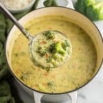 High Protein Broccoli Cheddar Soup Recipe
