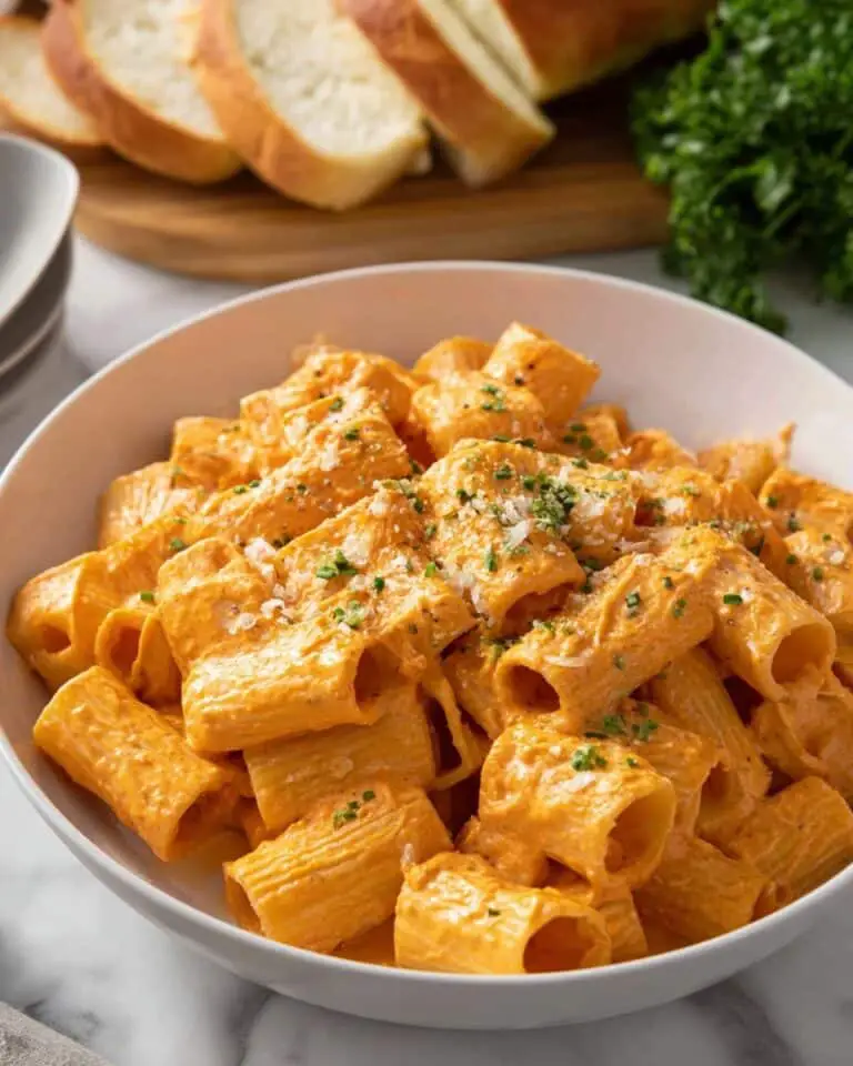 Creamy Tomato Rigatoni Pasta Recipe
