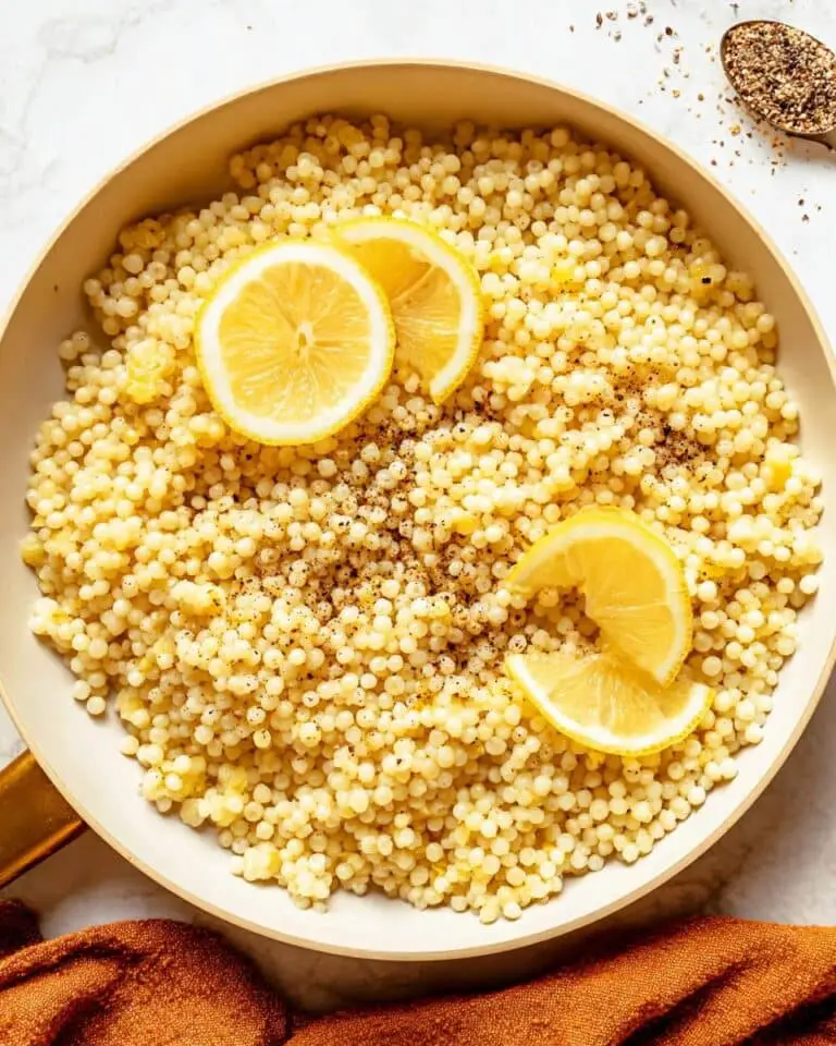Lemon Parmesan Pearl Couscous Recipe