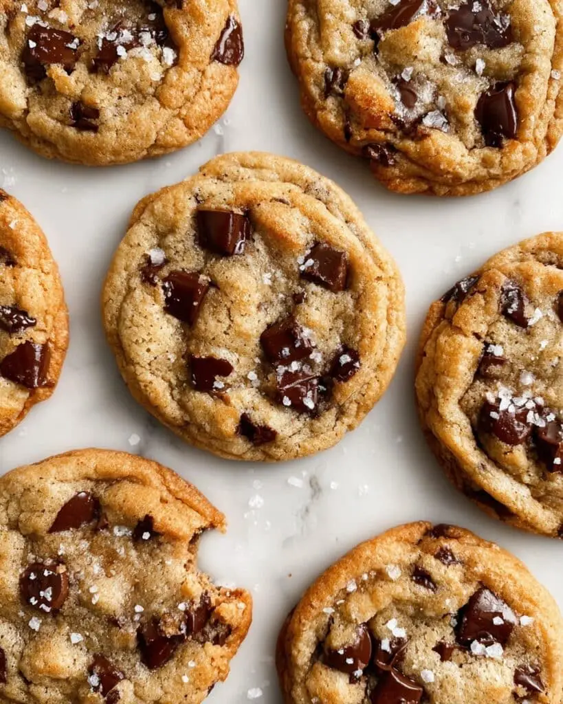 The Best Chewy Salted Caramel Chocolate Chip Cookies Recipe