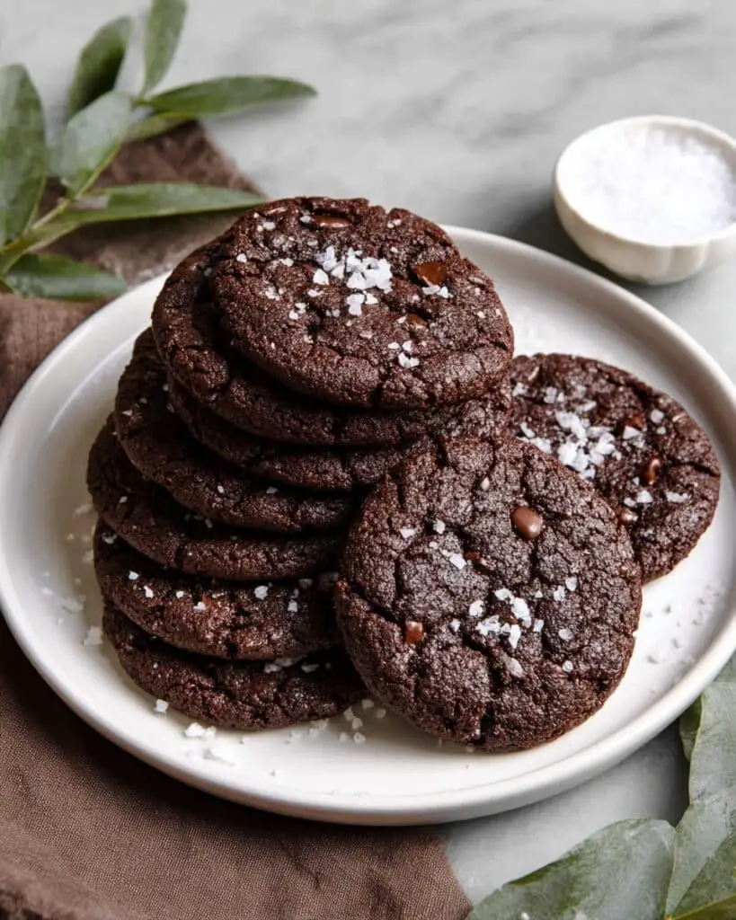 Vegan Salted Espresso Brownie Cookies Recipe