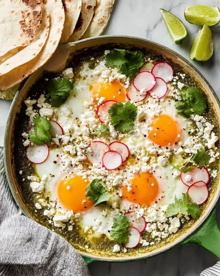 Salsa Verde Baked Eggs Recipe