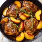 Peach Chicken with Burrata and Honey-Glazed Almonds Recipe