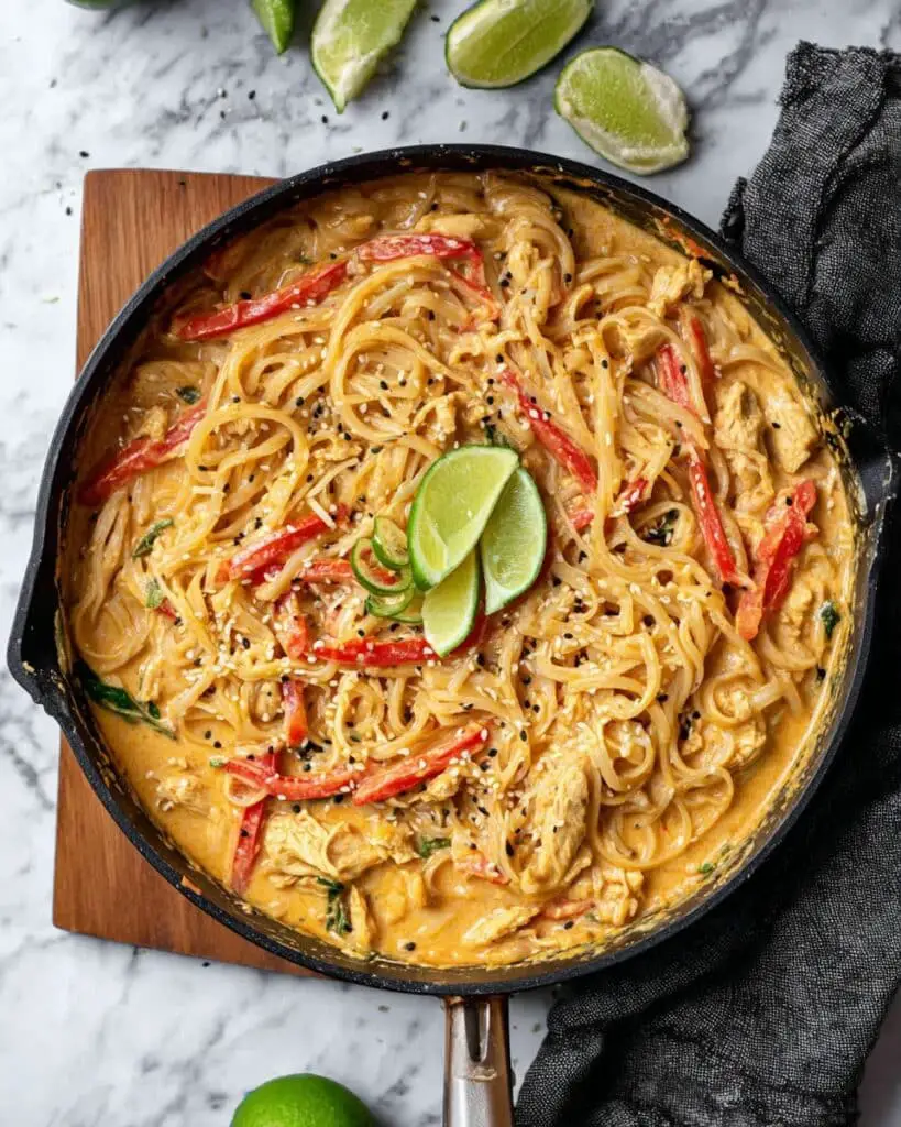 Thai Curry Noodles with Chicken in Crazy Good Sauce Recipe