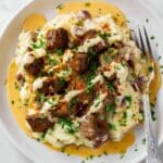 Creamy Garlic Butter Steak Bites Recipe