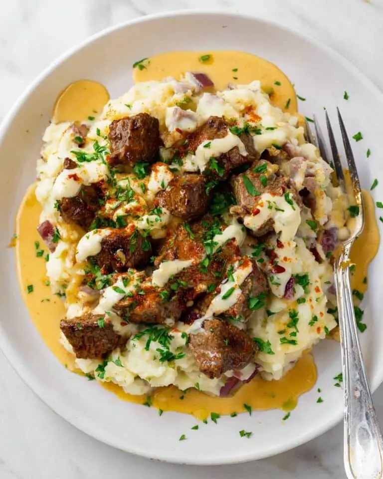 Creamy Garlic Butter Steak Bites Recipe