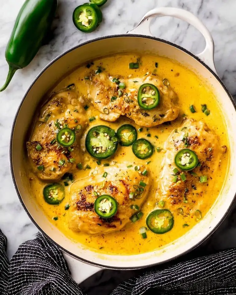 One Pan Cheesy Jalapeno Chicken Recipe
