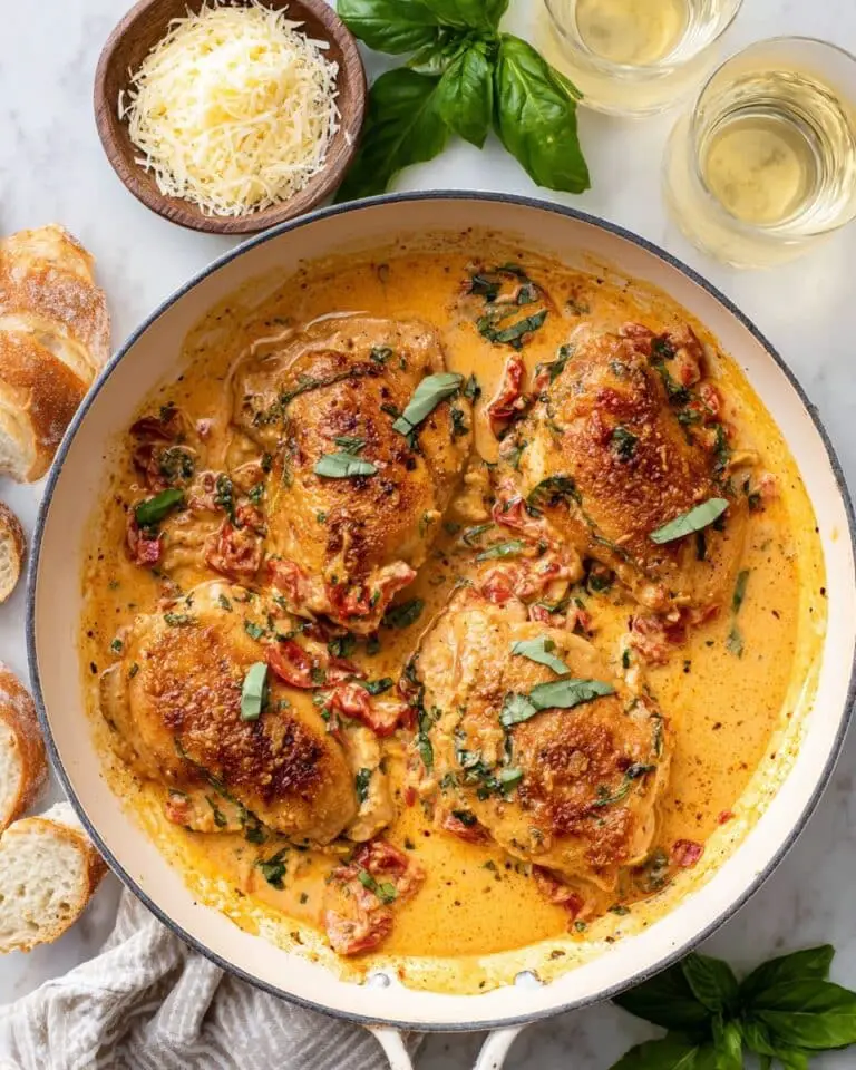 Marry Me Chicken in a Sun-Dried Tomato Cream Sauce Recipe