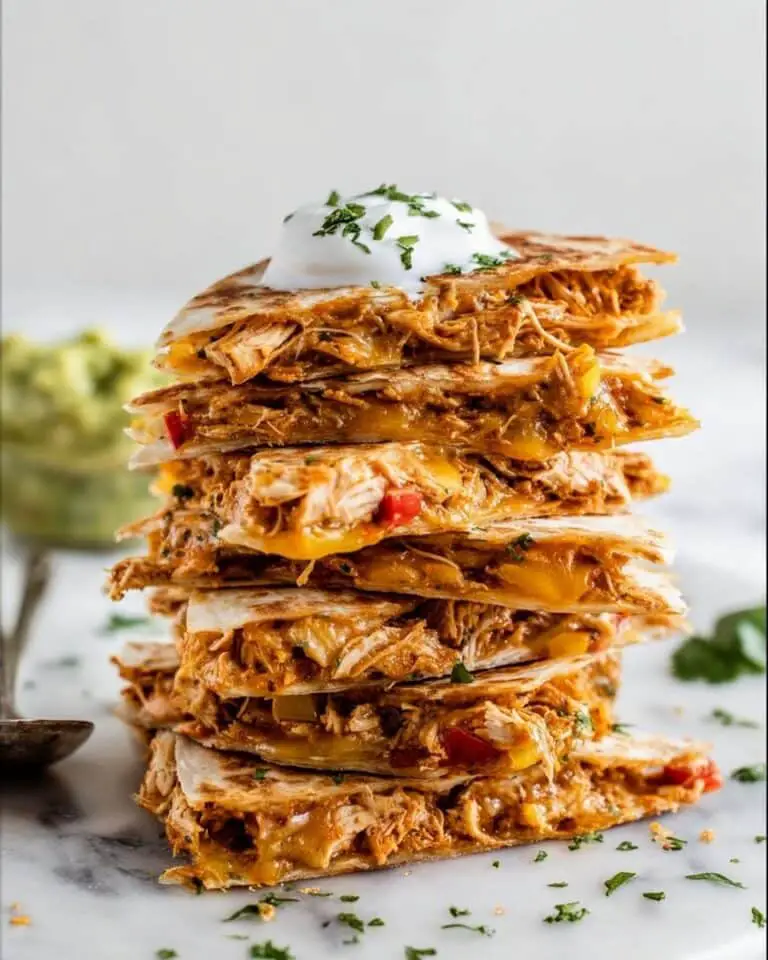 Chicken and Pepper Jack Quesadillas with Salsa and Guacamole Recipe