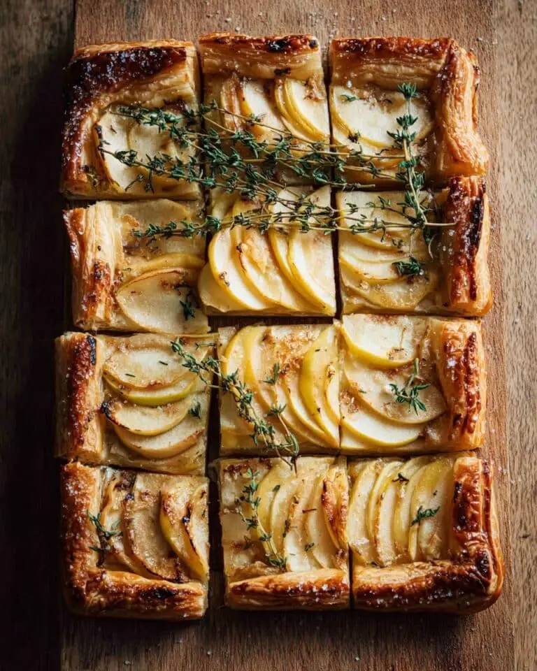 Savory-Sweet Chèvre and Apple Tart with Fresh Thyme Recipe