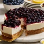No-Bake Lemon Blueberry Cheesecake Recipe