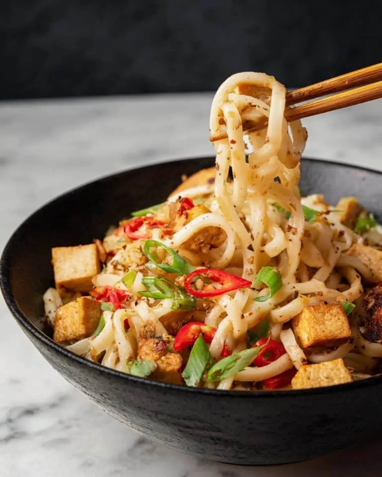 Garlic Peanut Noodles Recipe