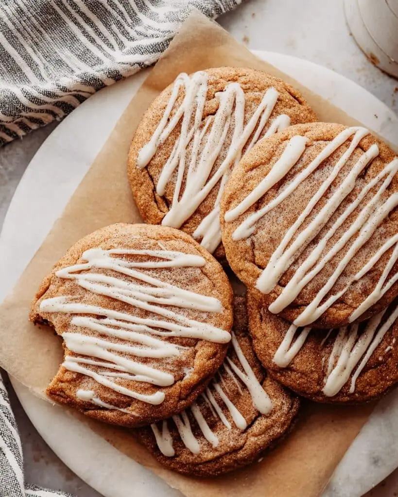 Pumpkin Butter Snickerdoodles with Cream Cheese Icing Recipe