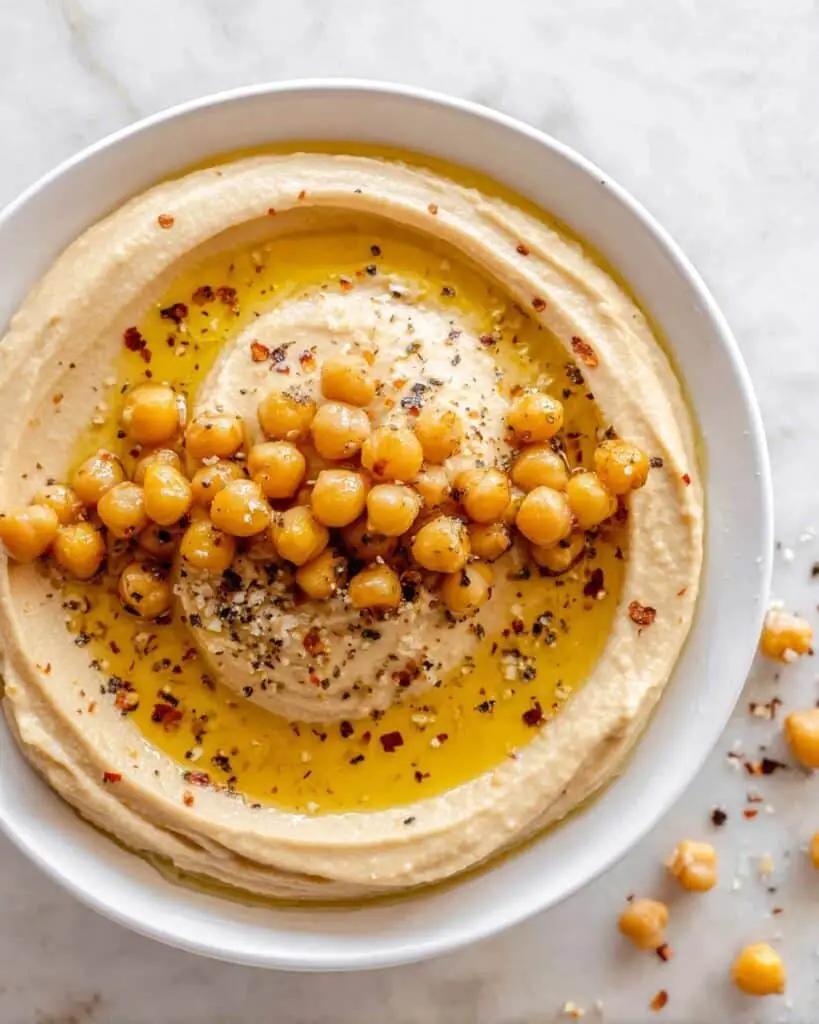 Hot Honey Chickpea Hummus Recipe