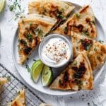 Easy Stuffed Flatbread (Bolani) with Potatoes, Spinach, and Herbs Recipe